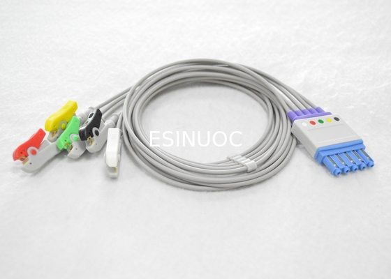 Compatible con Philips cable de plomo reutilizable, 5-Ld, clip, IEC,0.9M